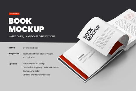 Download 10 Different Hard Cover Book Mockups Vol 3 In Stationery Mockups On Yellow Images Creative Store PSD Mockup Templates