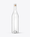 Clear Glass Vodka Bottle Mockup