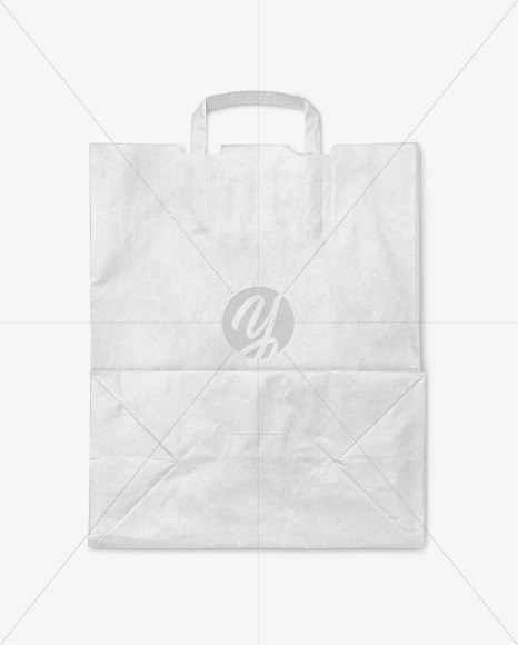 Kraft Shopping Bag Mockup In Bag Sack Mockups On Yellow Images Object Mockups