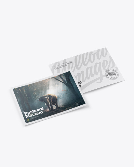 Download Textured A5 Postcard Mockup In Stationery Mockups On Yellow Images Object Mockups Yellowimages Mockups