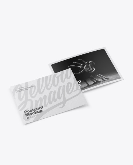 Textured A5 Postcard Mockup PSD #2