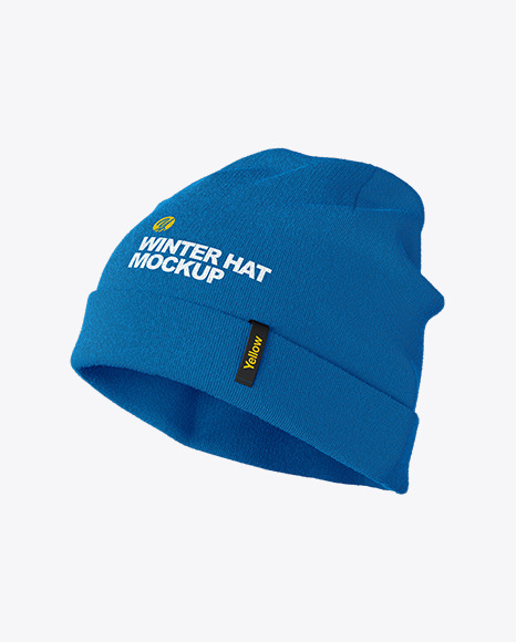 Download Winter Hat Mockup In Apparel Mockups On Yellow Images Object Mockups