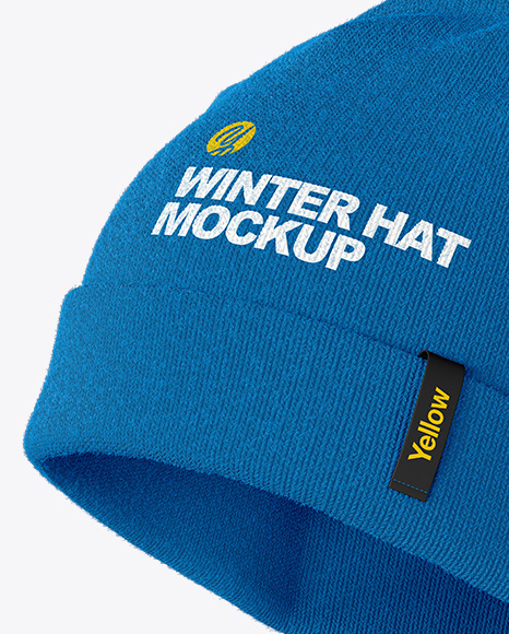 Winter Hat Mockup In Apparel Mockups On Yellow Images Object Mockups