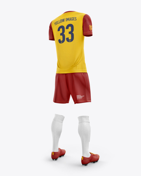 Download 50+ Mens Full Soccer Kit With Crew Neck Jersey Mockup Hero ...