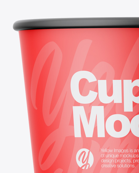 Download Matte Cup Mockup In Cup Bowl Mockups On Yellow Images Object Mockups Yellowimages Mockups