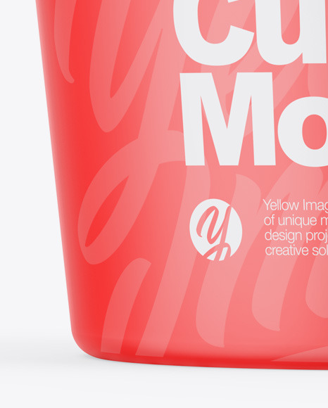 Download Matte Cup Mockup In Cup Bowl Mockups On Yellow Images Object Mockups PSD Mockup Templates