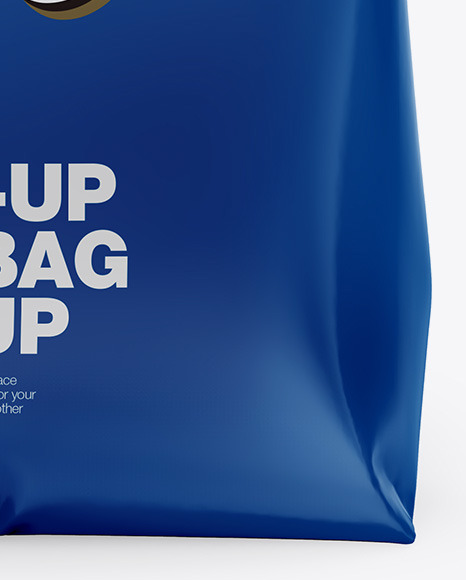 Download Stand Up Bag Mockup Front View In Bag Sack Mockups On Yellow Images Object Mockups