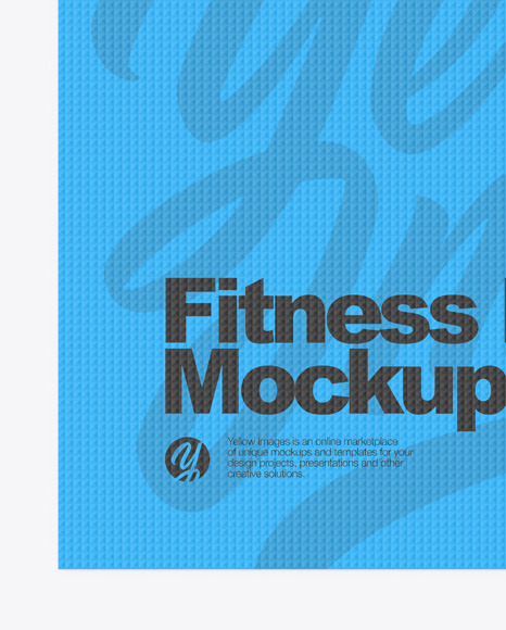 Fitness Mat Mockup In Object Mockups On Yellow Images Object Mockups