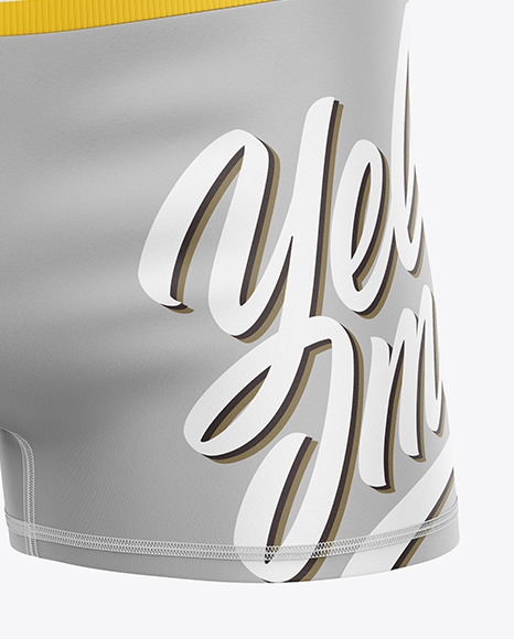 Download Men S Compression Shorts Mockup In Apparel Mockups On Yellow Images Object Mockups PSD Mockup Templates