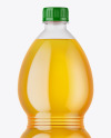 PET Bottle with Apple Juice Mockup