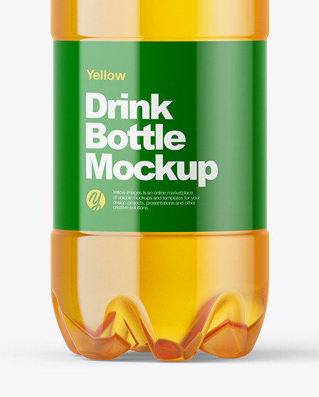 Download Pet Bottle With Apple Juice Mockup In Bottle Mockups On Yellow Images Object Mockups PSD Mockup Templates