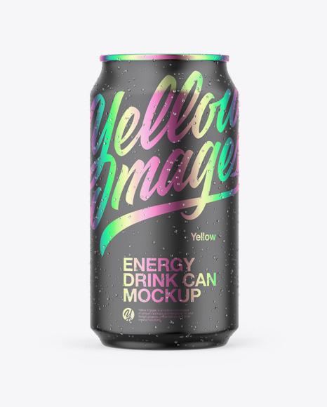 Matte Can Mockup PSD #2
