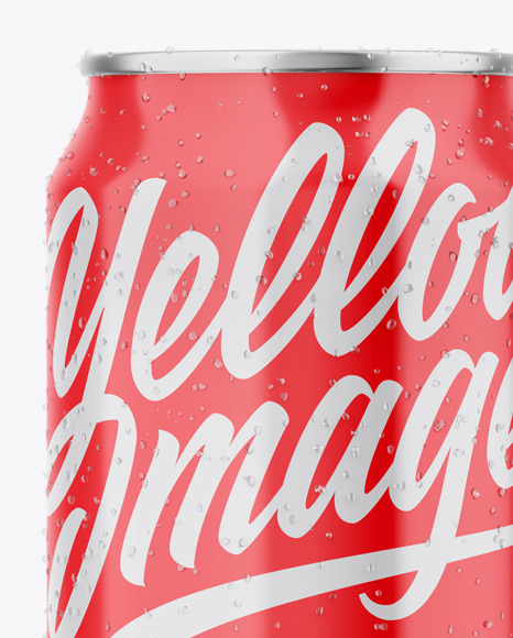 Metallic Can W  Glossy Finish Mockup PSD #6