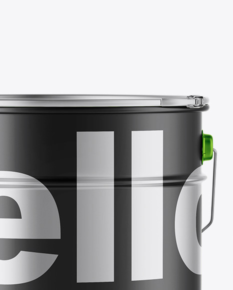 Download Matte Metallic Paint Bucket Mockup In Bucket Pail Mockups On Yellow Images Object Mockups PSD Mockup Templates