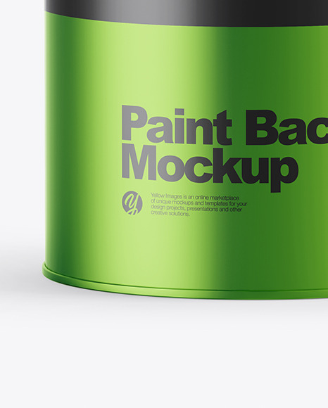 Download Matte Metallic Paint Bucket Mockup In Bucket Pail Mockups On Yellow Images Object Mockups PSD Mockup Templates