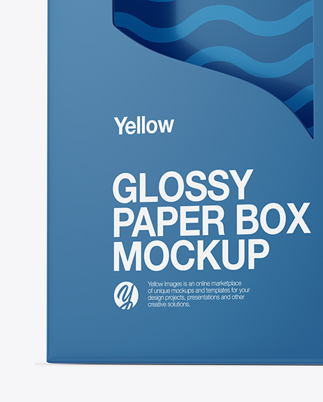 Download Paper Box With Window Mockup In Box Mockups On Yellow Images Object Mockups