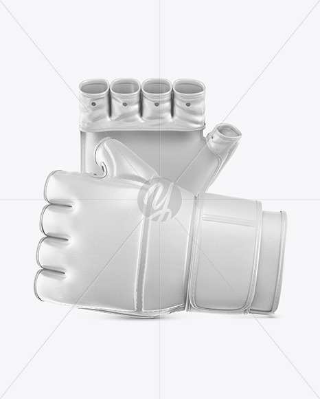 Download Two Mma Gloves Mockup In Apparel Mockups On Yellow Images Object Mockups