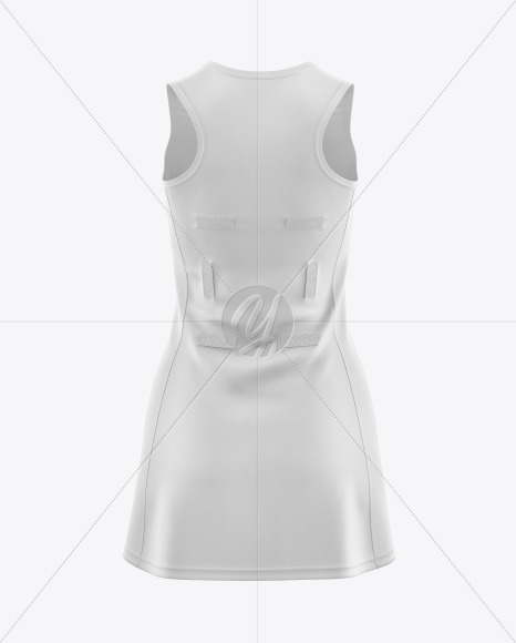 Netball Dress Hq Mockup Front View In Apparel Mockups On Yellow Images Object Mockups