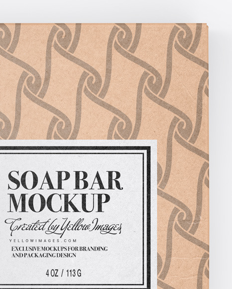 Download Kraft Box With Soap Mockup In Object Mockups On Yellow Images Object Mockups Yellowimages Mockups