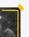 Textured Poster w/ Tape Mockup
