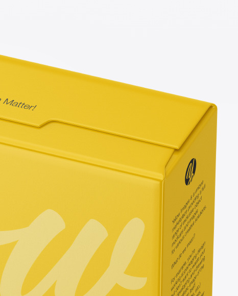 Download Matte Box Mockup In Box Mockups On Yellow Images Object Mockups Yellowimages Mockups