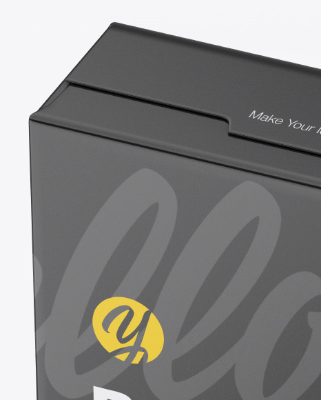 Matte Box Mockup In Box Mockups On Yellow Images Object Mockups