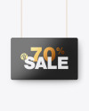 Glossy Discount Sign Mockup