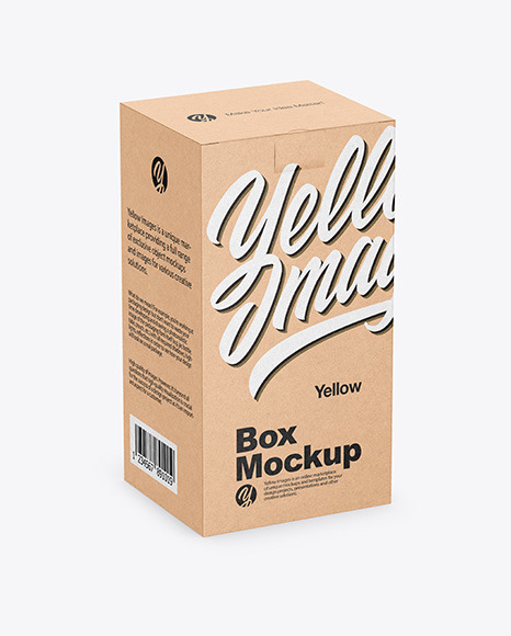 Download Kraft Box Mockup In Box Mockups On Yellow Images Object Mockups Yellowimages Mockups