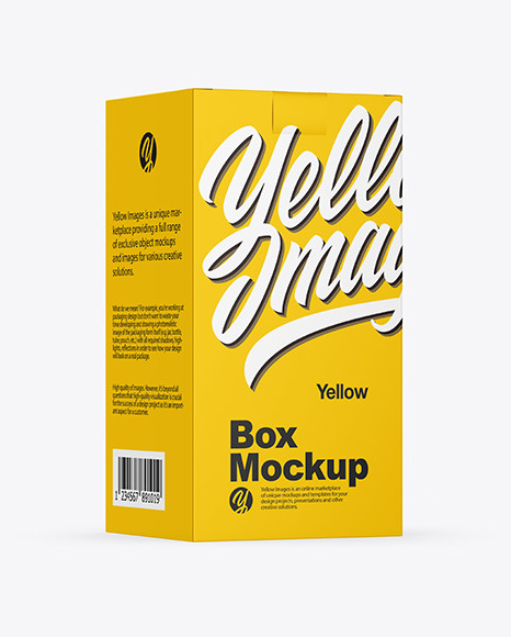 Download Paper Box Mockup In Box Mockups On Yellow Images Object Mockups