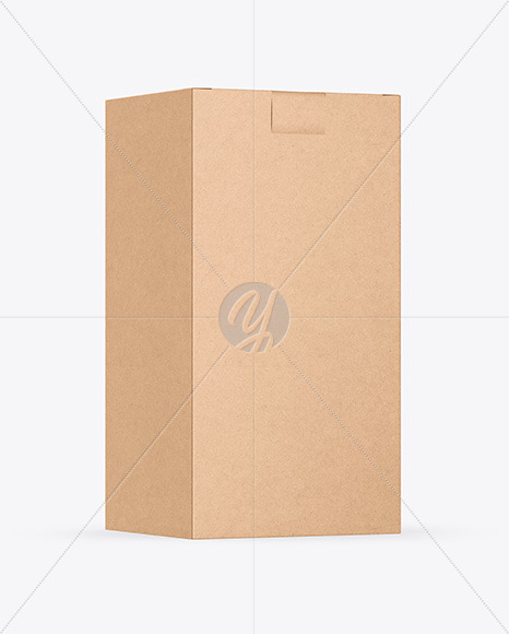 Download Kraft Box Mockup In Box Mockups On Yellow Images Object Mockups PSD Mockup Templates