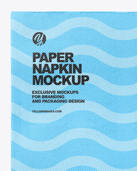 Download Paper Napkin Mockup In Object Mockups On Yellow Images Object Mockups PSD Mockup Templates