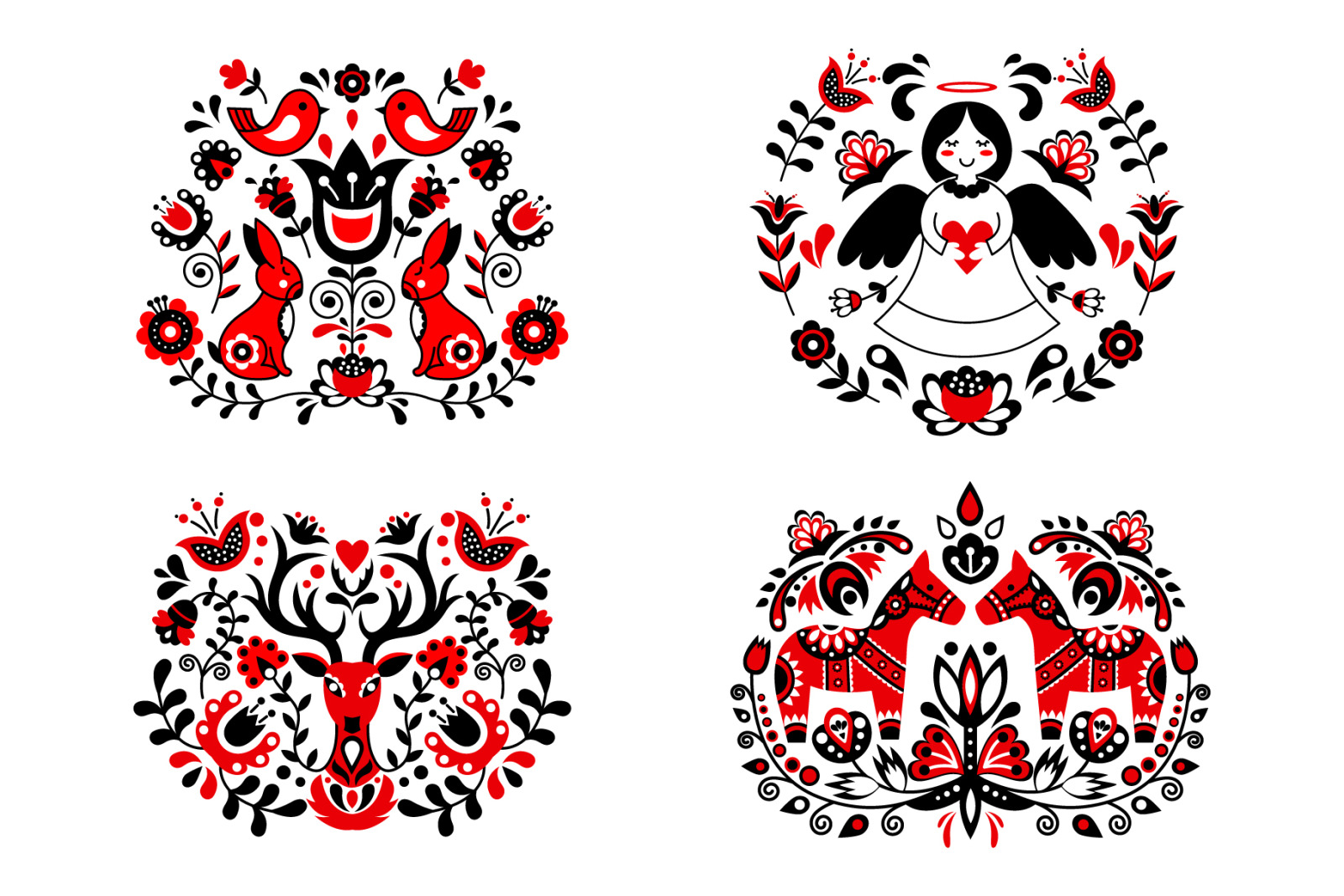 Scandinavian folk art collections on Yellow Images Creative Store