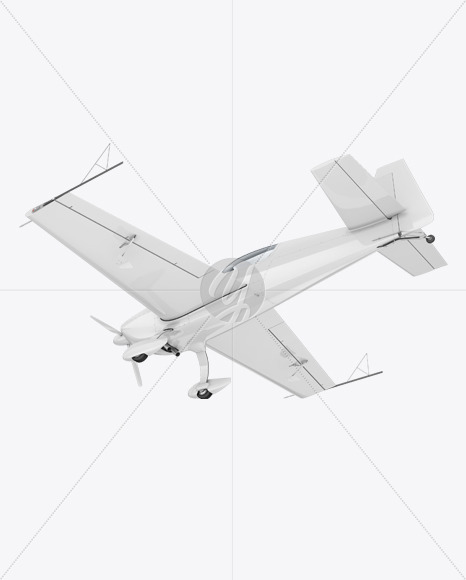 Download Sport Airplane Mockup Top View In Vehicle Mockups On Yellow Images Object Mockups