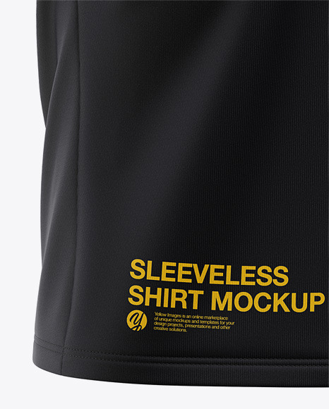 Download Men's Sleeveless Shirt Mockup - Front Half Side View Of Muscle Shirt in Apparel Mockups on ...