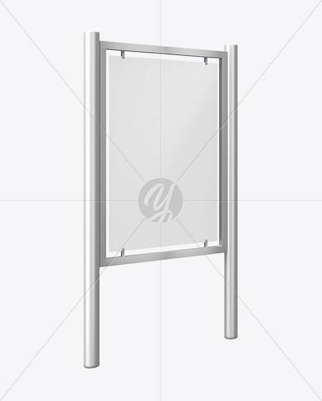 Advertising Board Mockup   Half Side View PSD #3