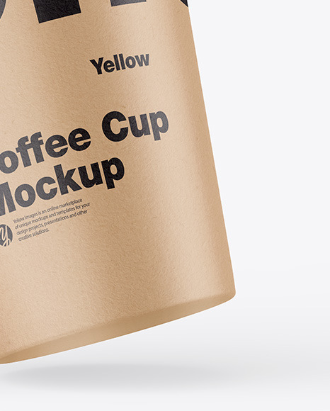 Kraft Coffee Cup Mockup PSD #7