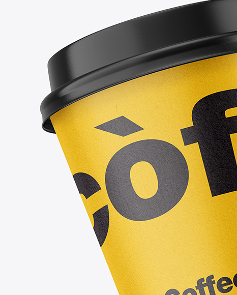 Kraft Coffee Cup Mockup PSD #5