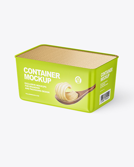 Matte Plastic Container Mockup PSD #2