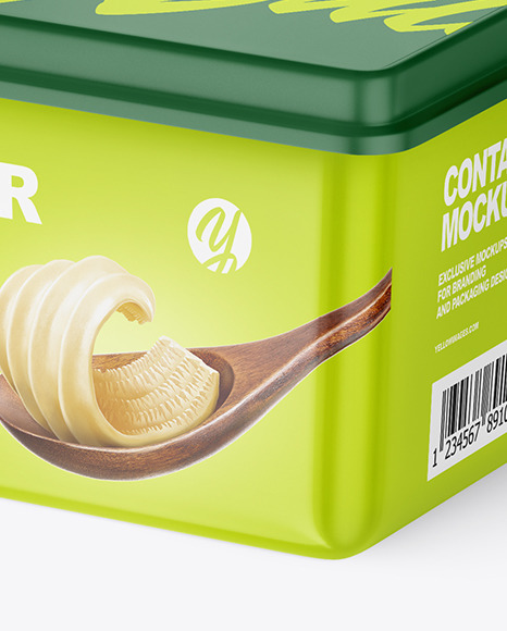 Matte Plastic Container Mockup PSD #7