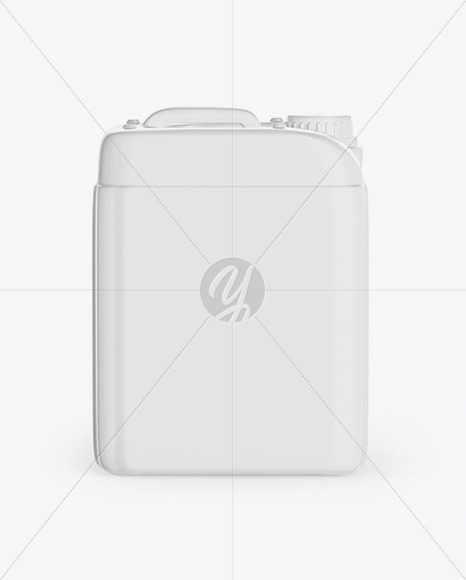 Textured Plastic Jerry Can Mockup