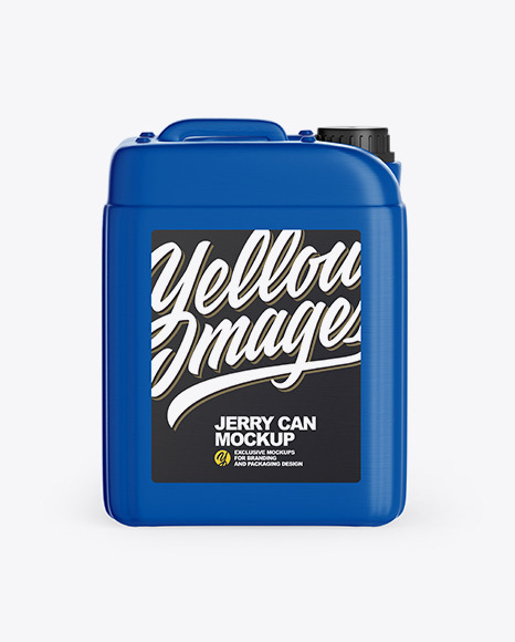 Download Textured Plastic Jerry Can Mockup in Jerrycan Mockups on Yellow Images Object Mockups