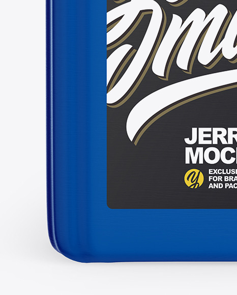 Textured Plastic Jerry Can Mockup