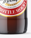 600ml Amber Beer Bottle Mockup
