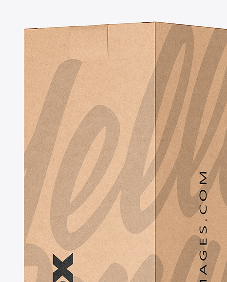 Kraft Box Mockup PSD #2