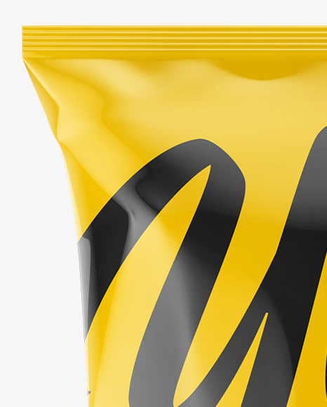 Download Chips Bag Mockup In Bag Sack Mockups On Yellow Images Object Mockups PSD Mockup Templates