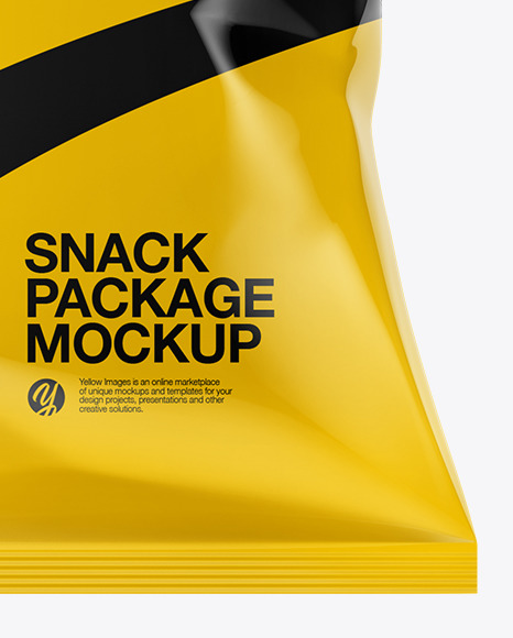 Download Chips Bag Mockup In Bag Sack Mockups On Yellow Images Object Mockups