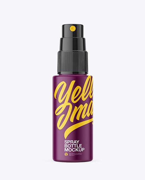 Mist Spray Bottle Mockup In Bottle Mockups On Yellow Images Object Mockups