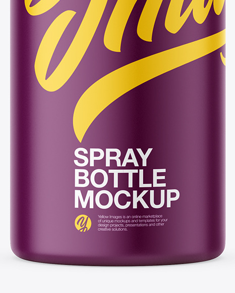 Mist Spray Bottle Mockup In Bottle Mockups On Yellow Images Object Mockups