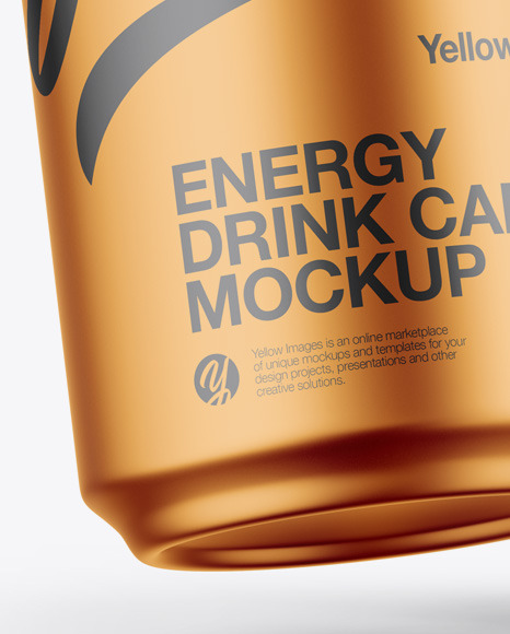 Two Matte Metallic Cans Mockup PSD #5