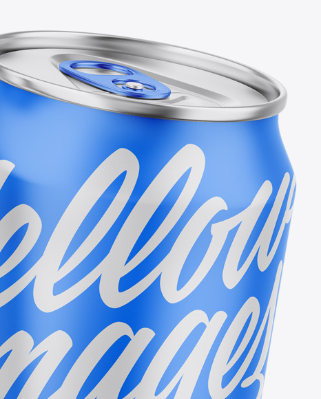 Two Metallic Cans W  Matte Finish Mockup PSD #7